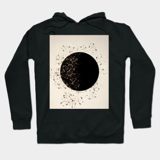 Full Moon Modern Art Print Hoodie